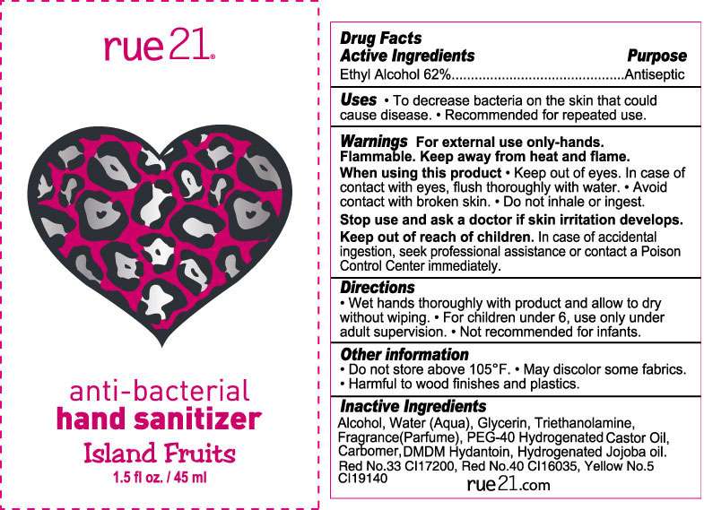 Rue21 Island Fruits Anti-Bacterial Hand Sanitizer